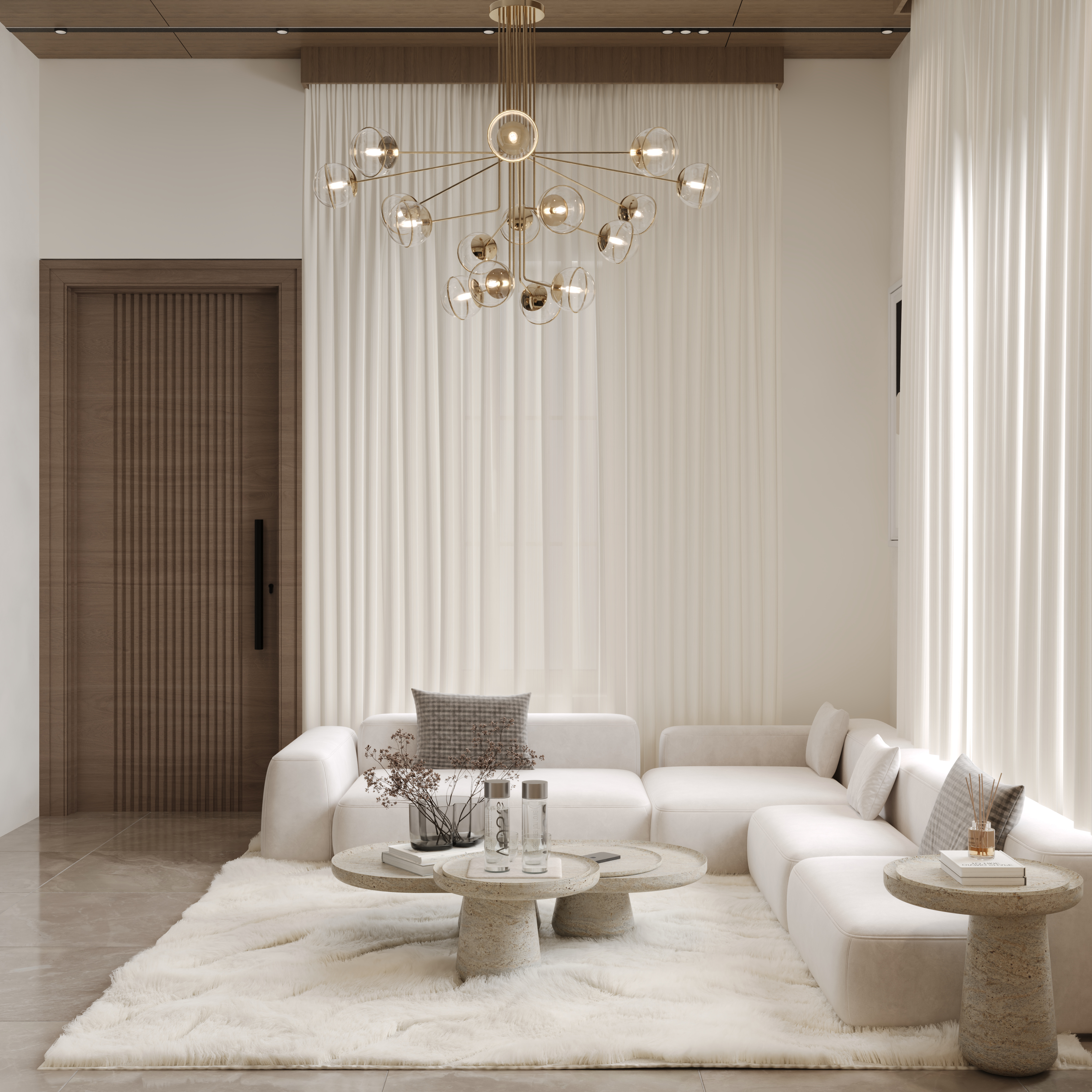 Living room seen from the entrance