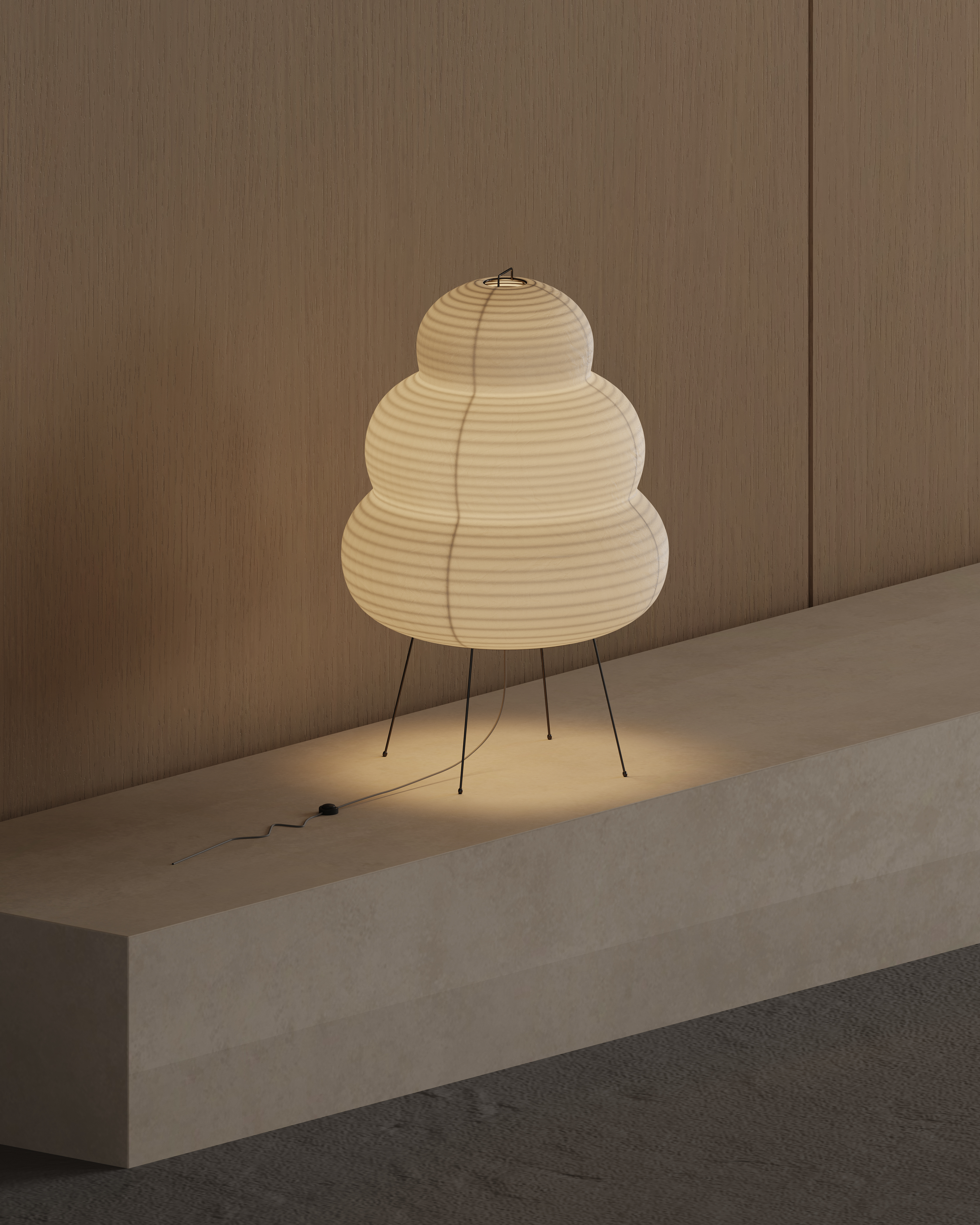 Quiet Umber lamp detail