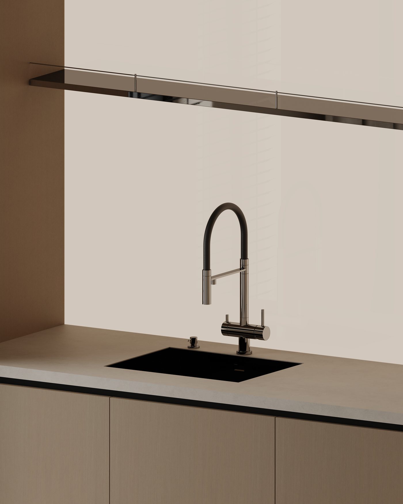 Quiet Umber washbasin tap detail