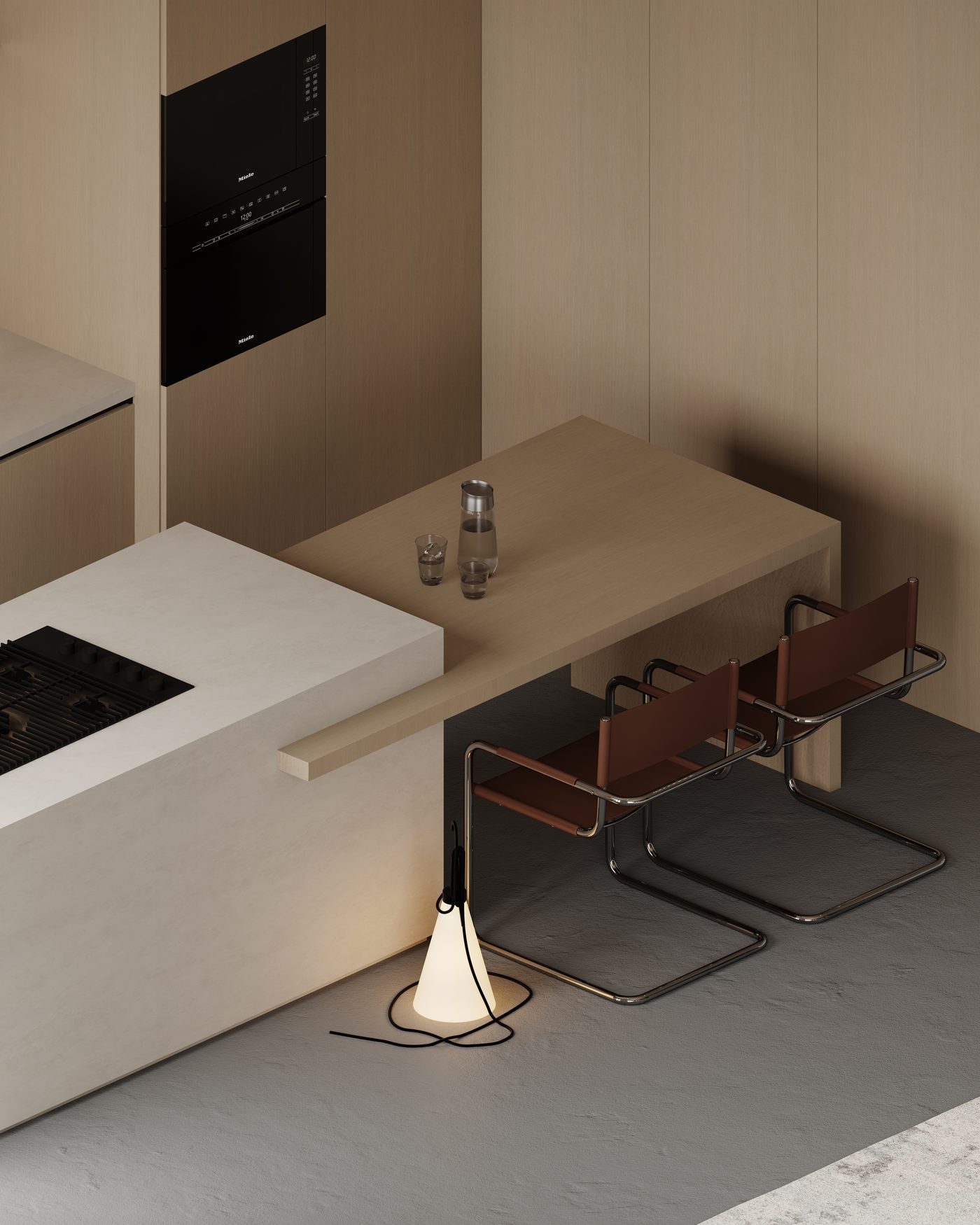 Quiet Umber table detail